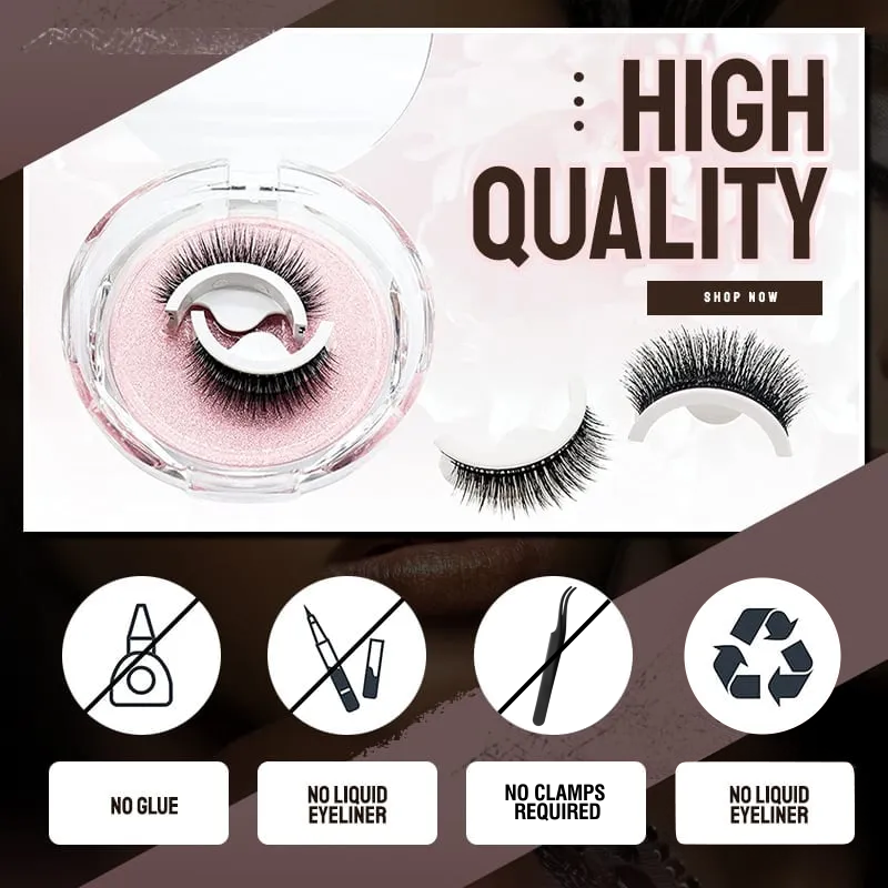🔥BUY 1 GET 1 FREE🔥Reusable Self Adhesive Eyelashes(Super Easy To Wear)