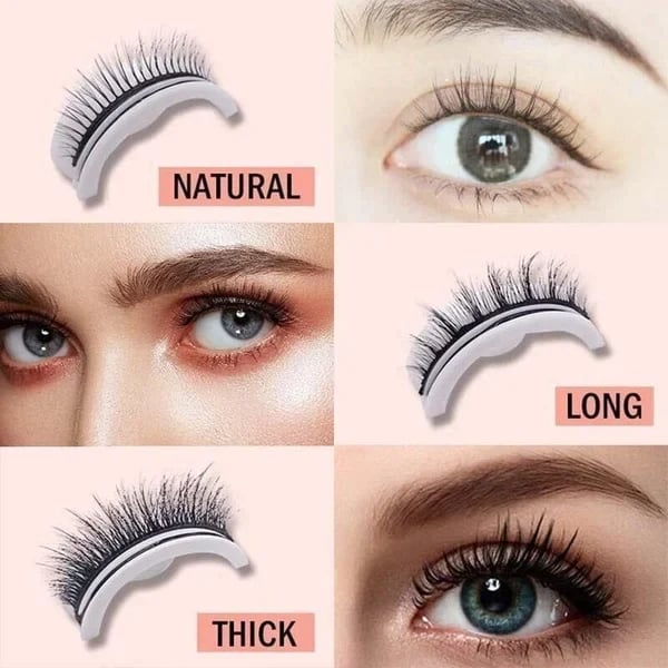 🔥BUY 1 GET 1 FREE🔥Reusable Self Adhesive Eyelashes(Super Easy To Wear)