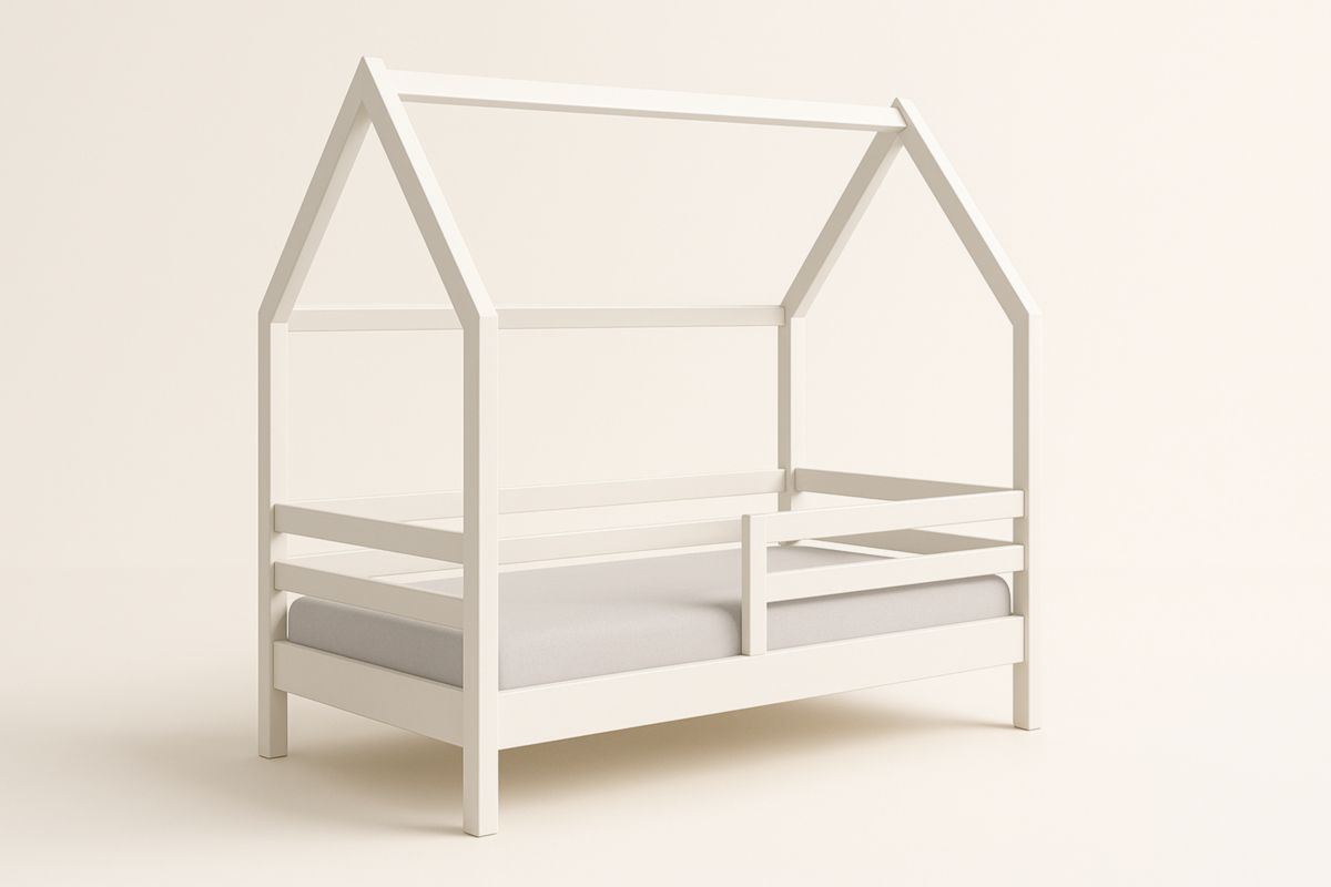 Lit Cabane Enfant en Bois Blanc