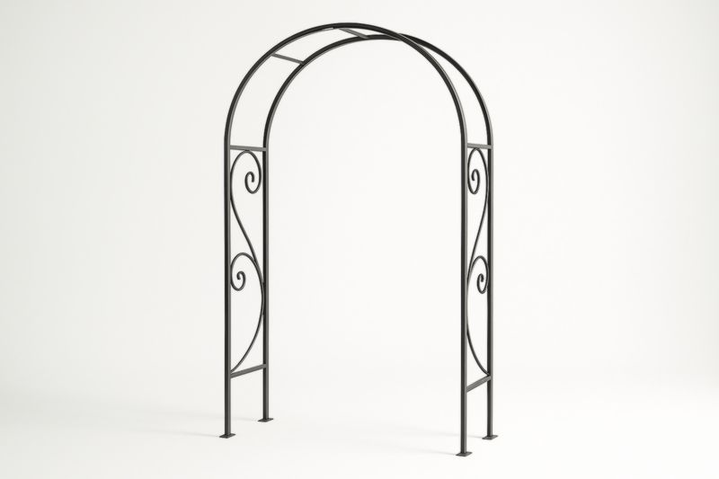 Arceau de jardin en acier noir