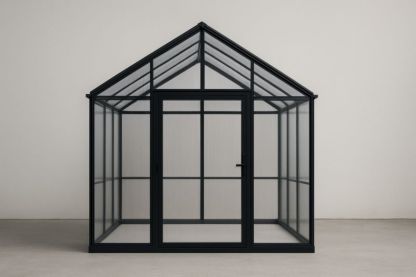 Serre de Jardin en Aluminium et Polycarbonate Noir