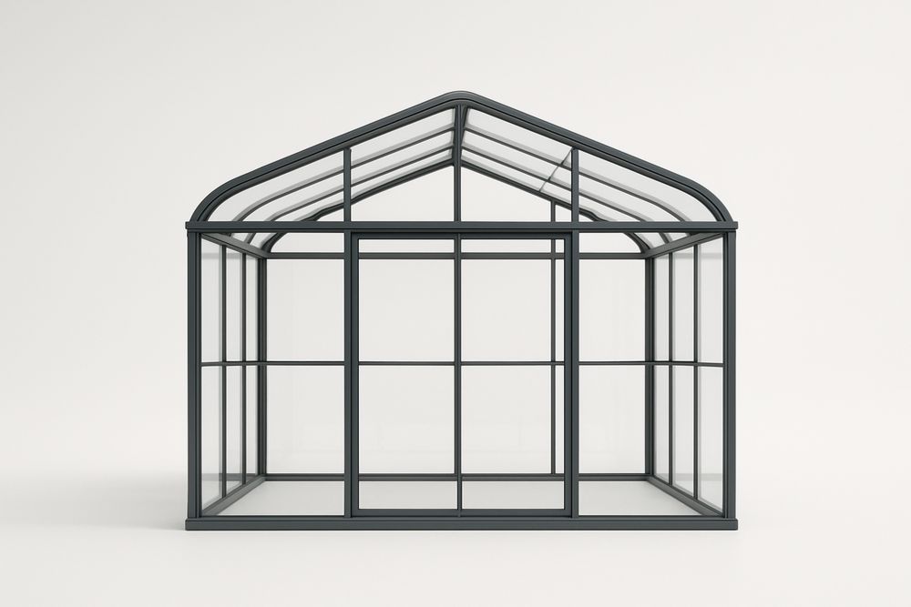 Serre jardin en aluminium et verre trempé 300x200x250cm Gris