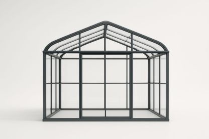 Serre jardin en aluminium et verre trempé 300x200x250cm Gris