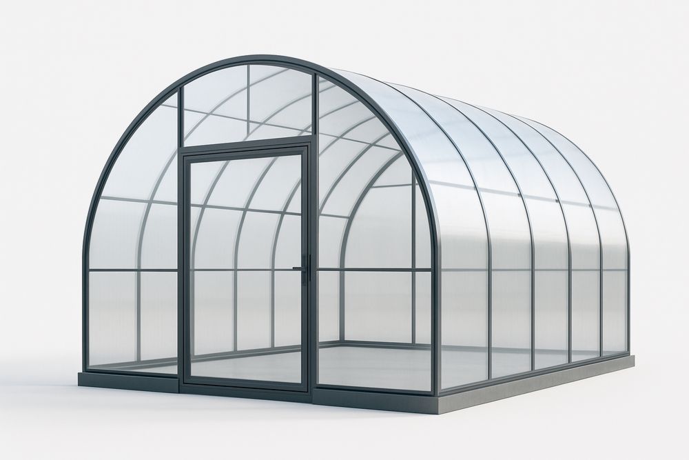 Serre Tunnel Aluminium Polycarbonate 600x300x250 cm