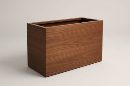 Bac à fleurs rectangulaire en bois de noyer 80x40x60 cm(L×l×H)