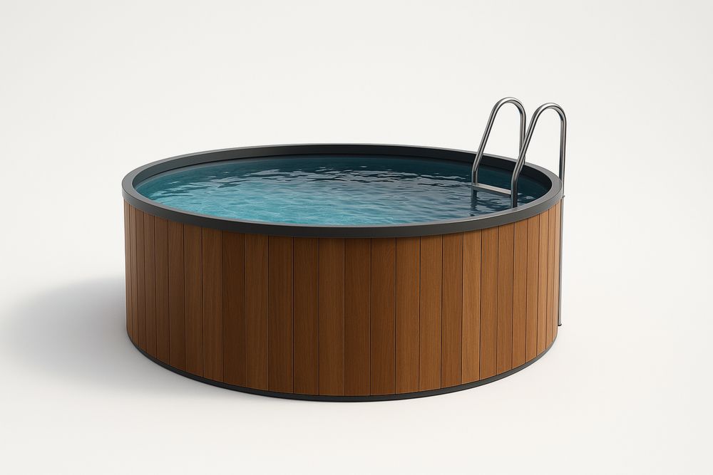 Piscine circulaire en acier et PVC Ø366 cm