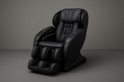 Fauteuil de Massage en Cuir Synthétique Noir