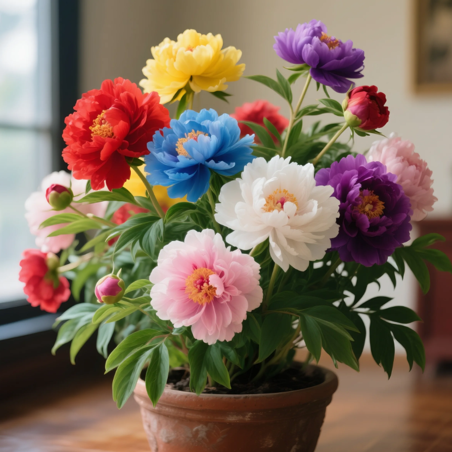 🌺Farebné semienka pivónie – ľahko pestovateľné