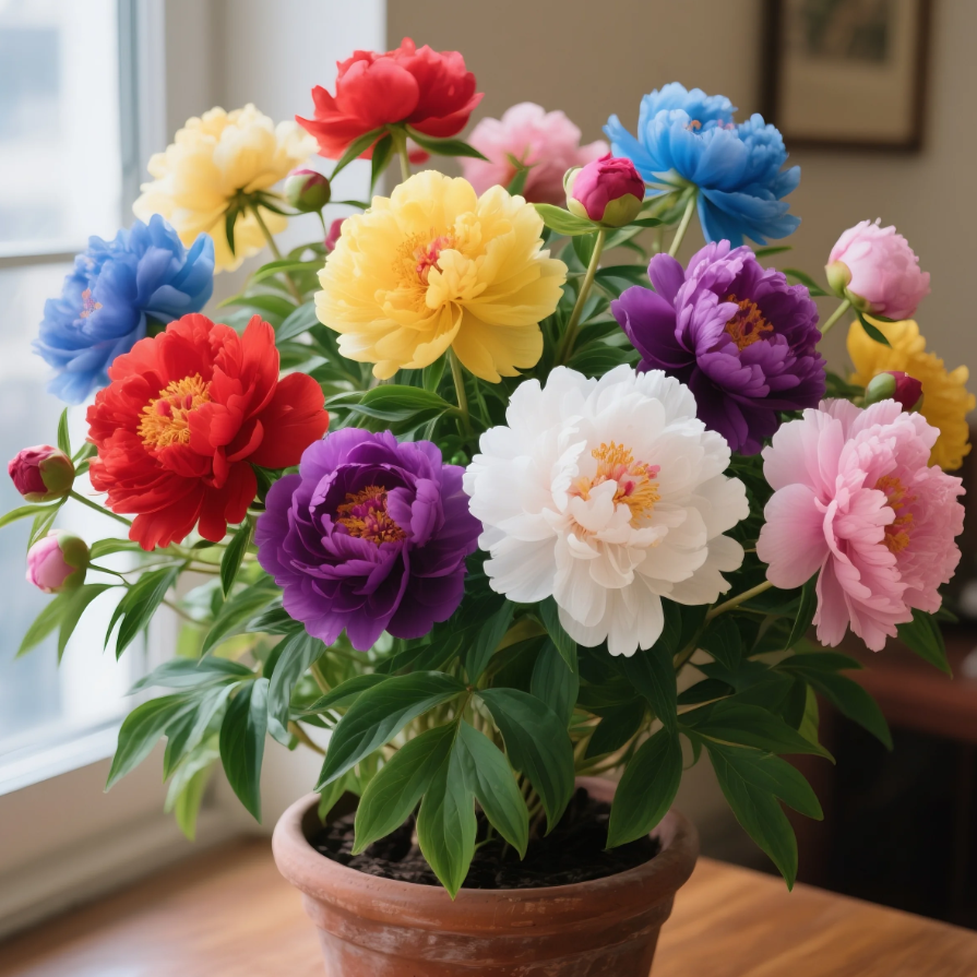 🌺Farebné semienka pivónie – ľahko pestovateľné