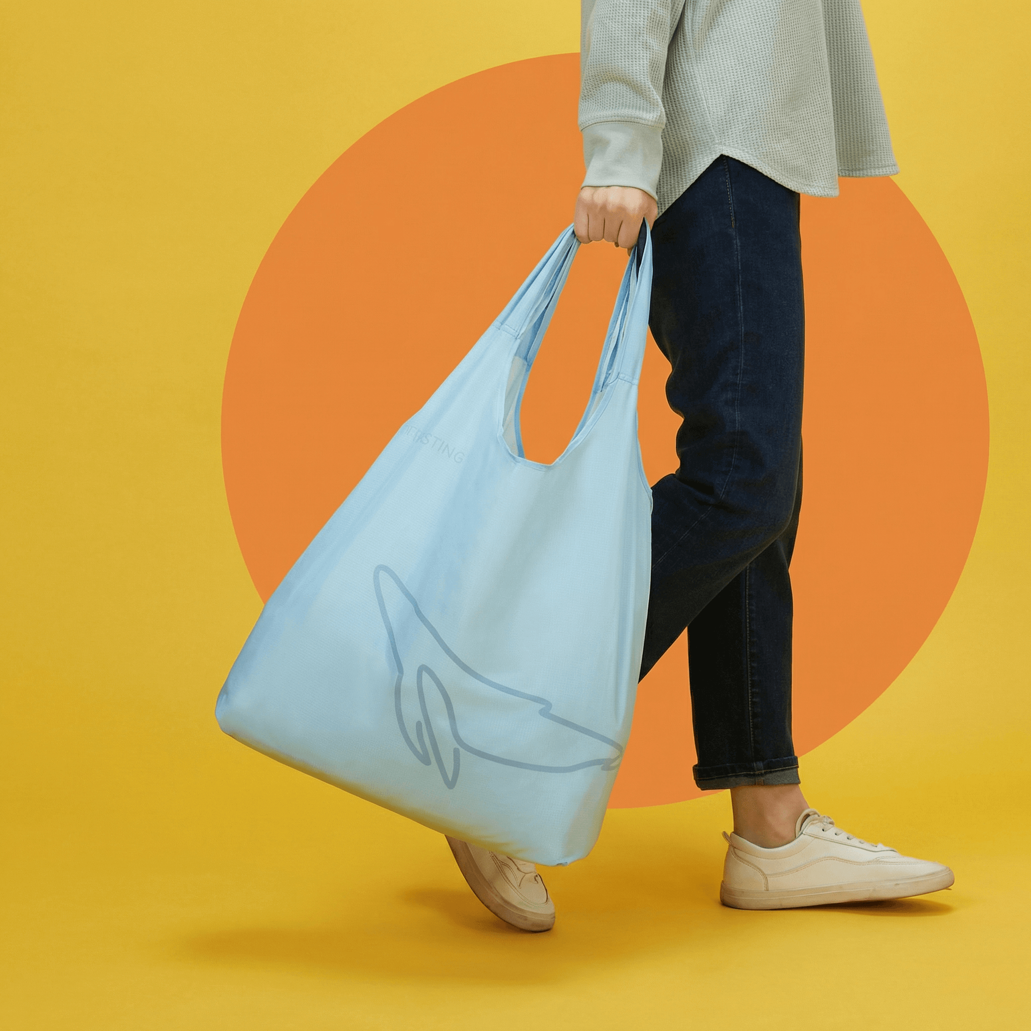 travelwsh Large capacity portable eco-friendly tote bag 23L