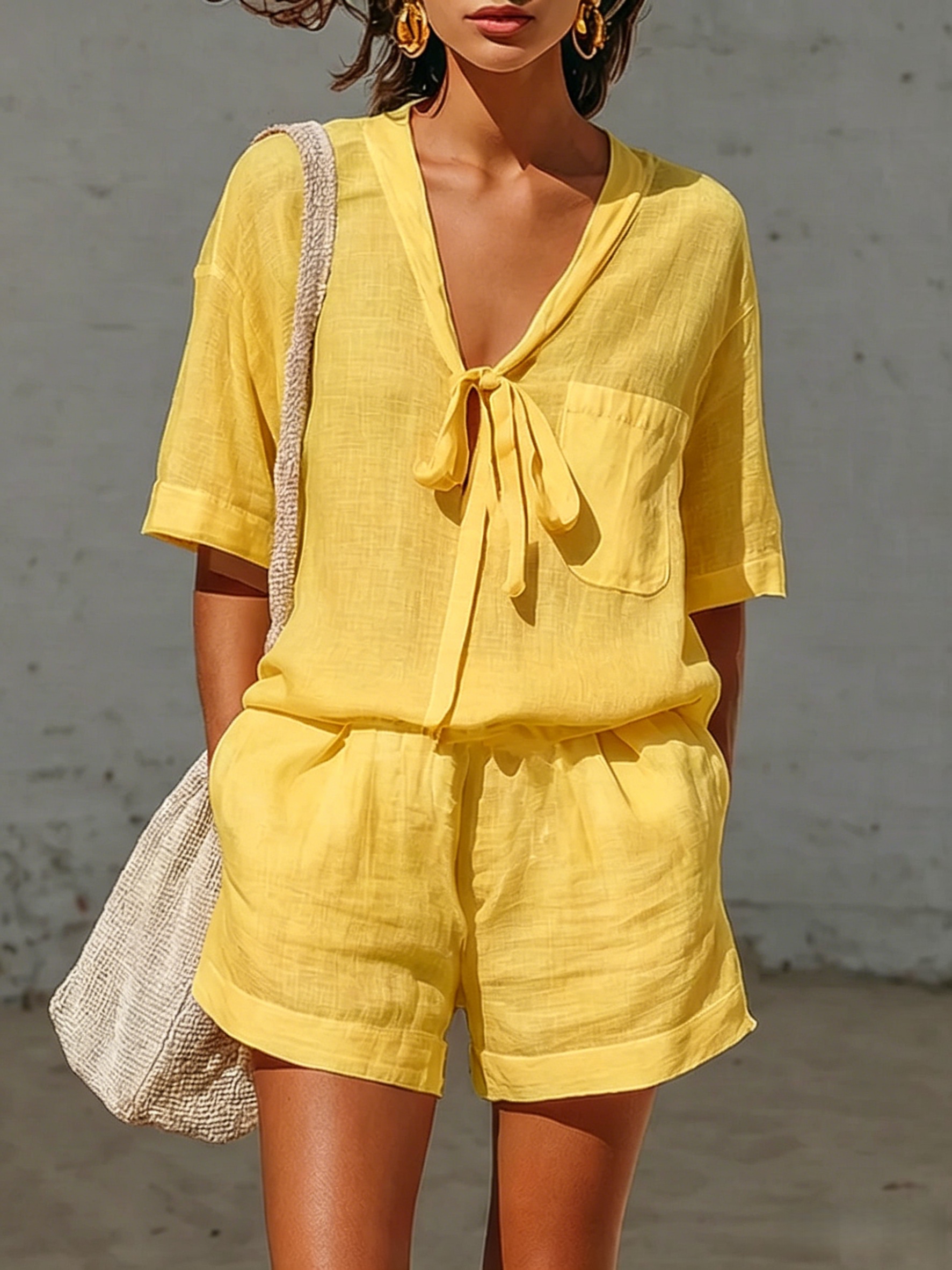 Comfortable two-piece short pants set