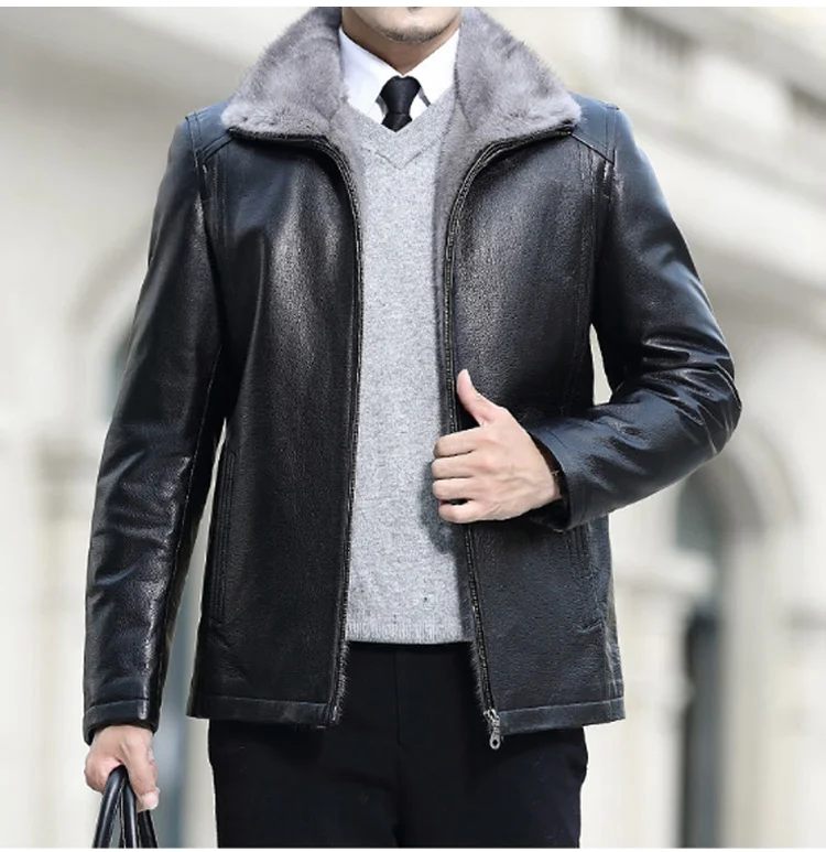 Men's Fleece-Lined Thick Fashion Jacket