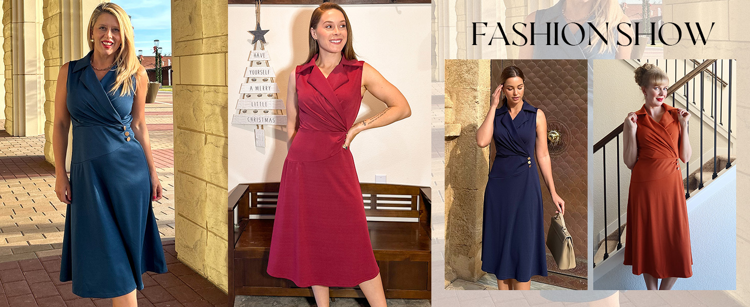 v NECK Ruched work a line dresses