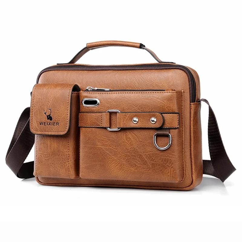❤️ Leather Crossbody Shoulder Bag for Men | Multiple Compartments, High Capacity