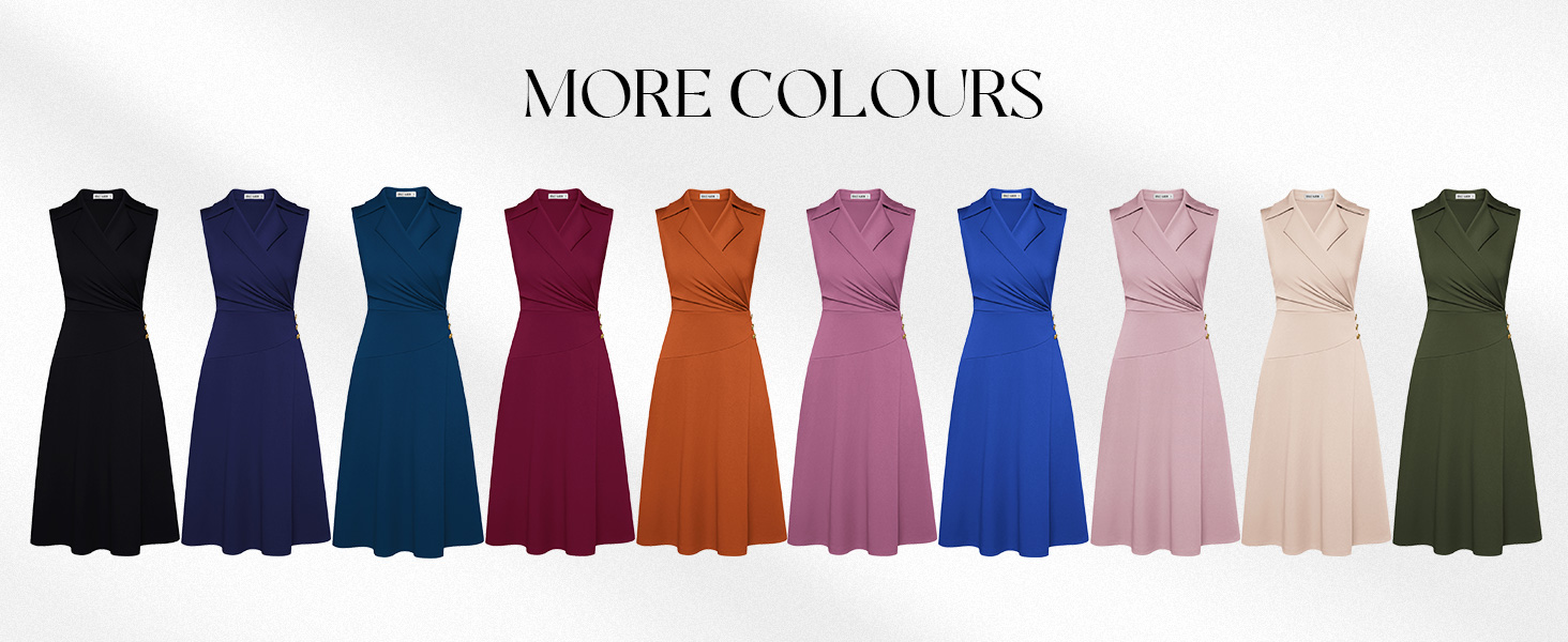 v NECK Ruched work a line dresses