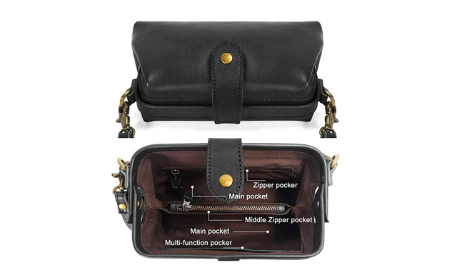 Retro leather goddess versatile bag
