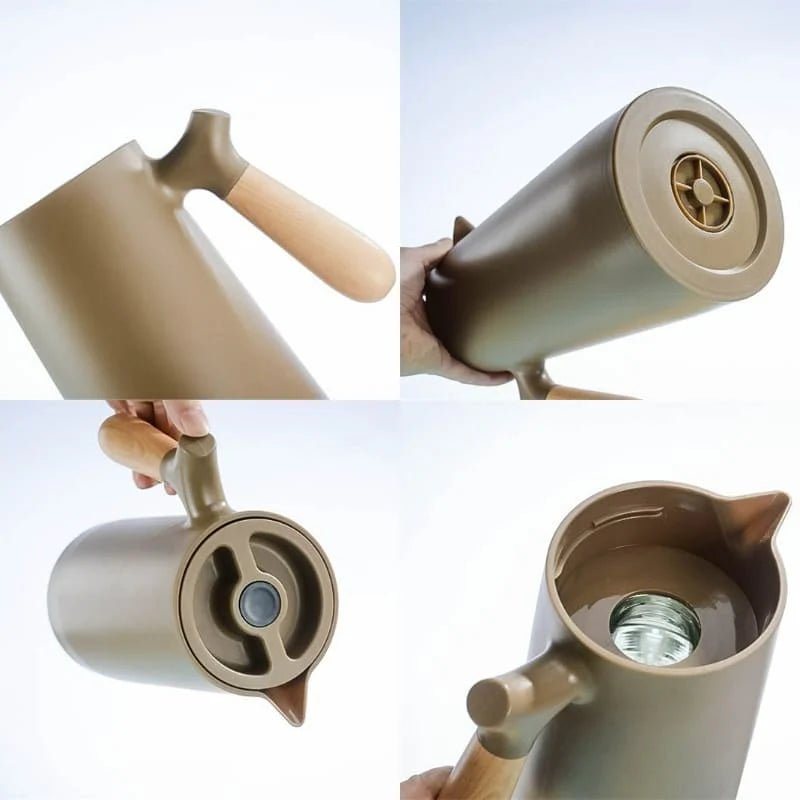 Thermal Jug with Wooden Handle - Nordic Design 1L