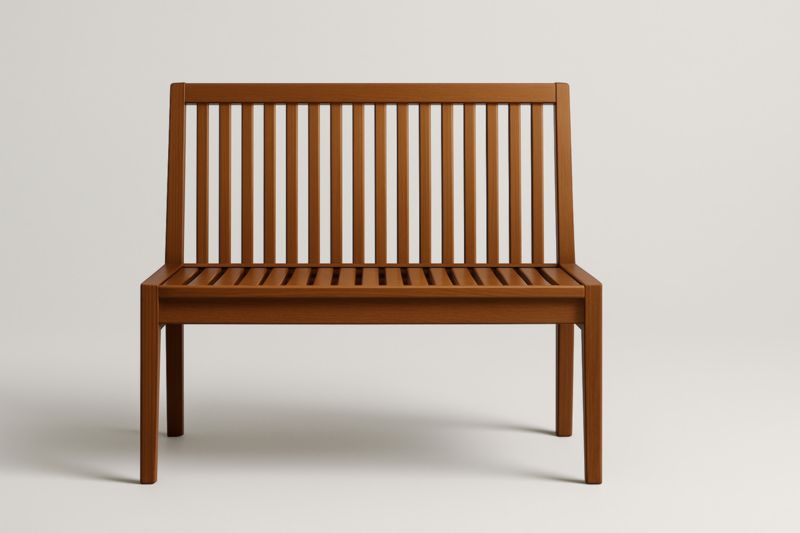 Banc en bois d'acacia marron