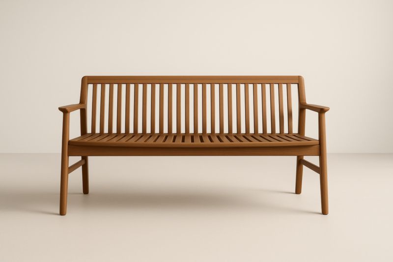 Banc de jardin en bois de chêne 180x60x90 cm