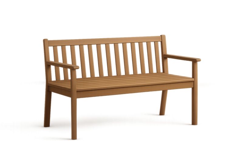 Banc en bois d'Acacia Marron 120 cm