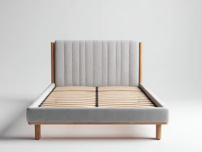 Cama doble tapizada 200x160x110cm - gris claro - adecuada para dormitorio - diseño moderno