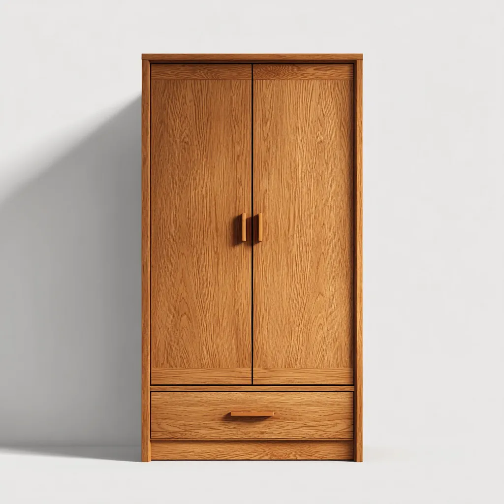 Armoire bois 80x45x175 cm - chêne - style moderne-Hutovae