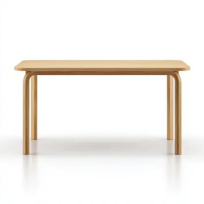 Table à manger bois 150x80x75 cm - bois clair - style moderne-Hutovae