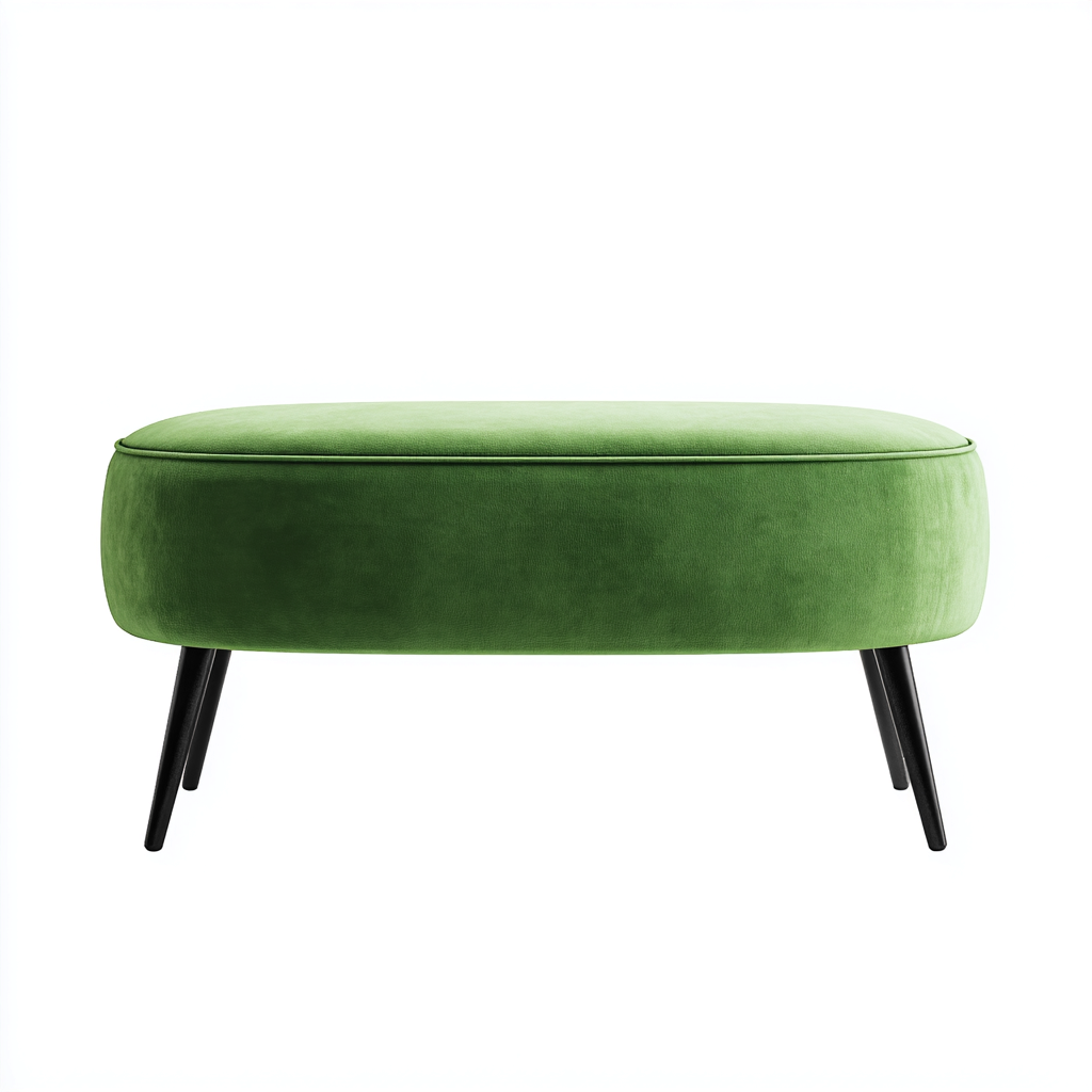 Banc de lit tissu 90x45x46 cm - vert - style moderne-Hutovae