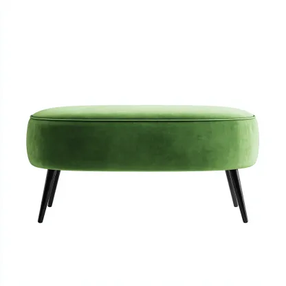 Banc de lit tissu 90x45x46 cm - vert - style moderne-Hutovae