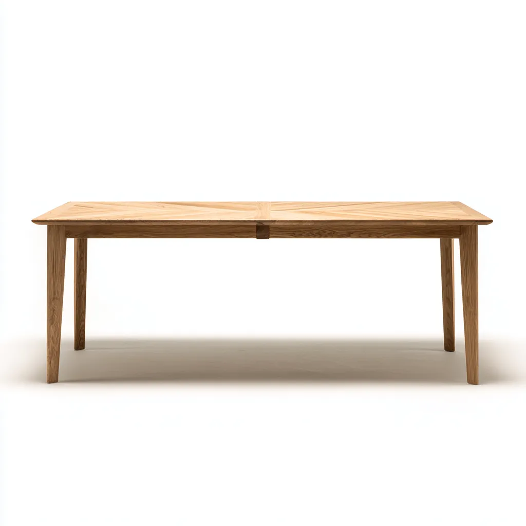 Table à manger extensible bois 180x90x75 cm - bois chêne - style moderne-Hutovae