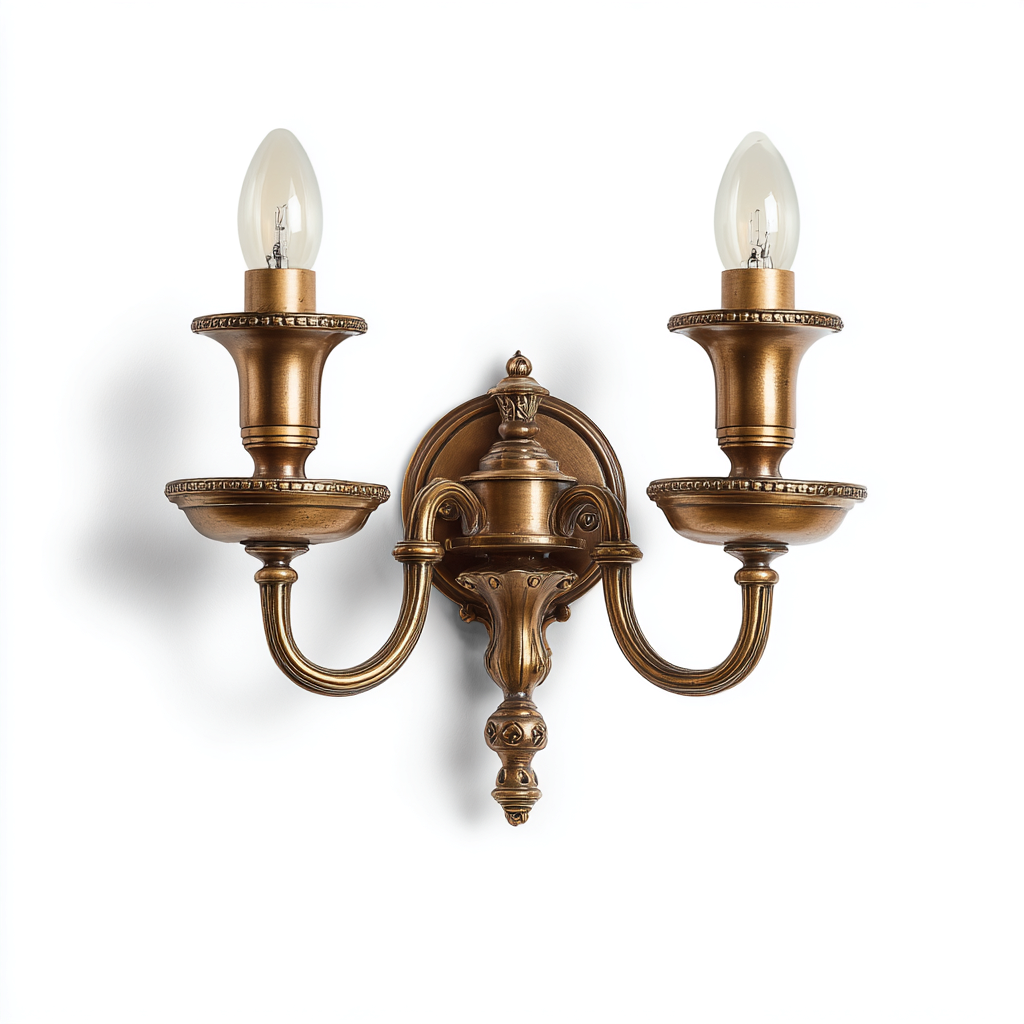 Applique murale métal 27x23x14 cm doré style antique-Hutovae