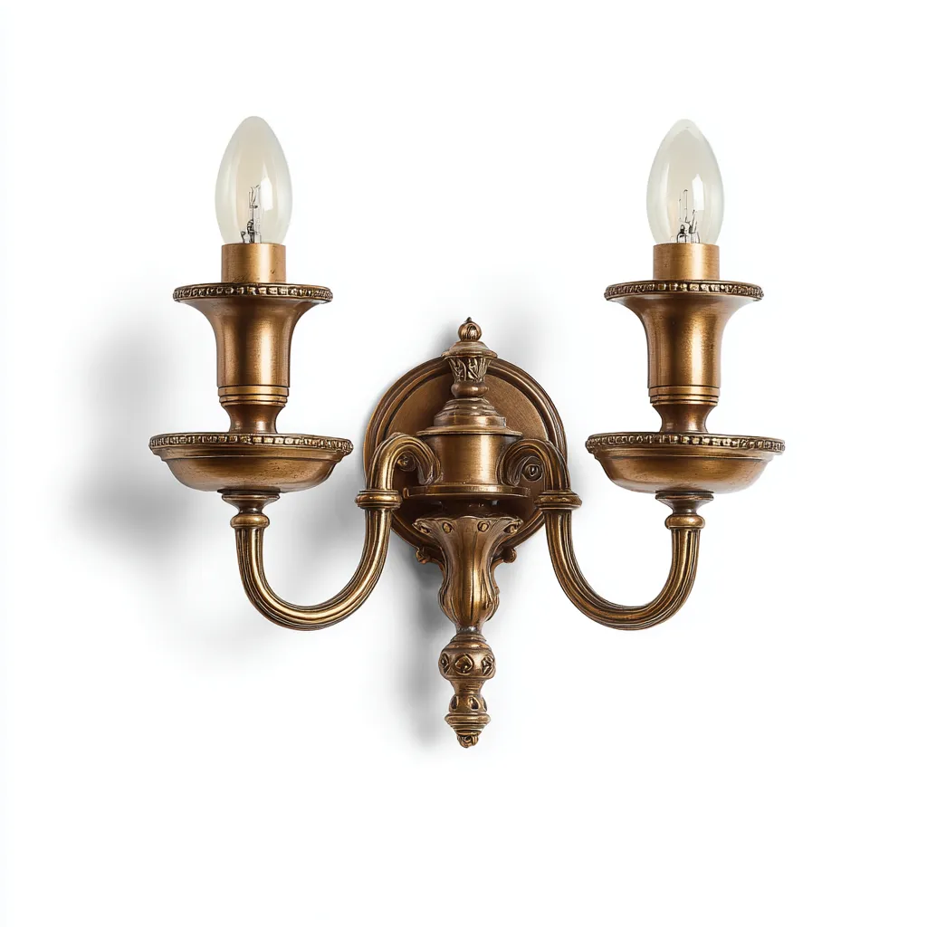 Applique murale métal 27x23x14 cm doré style antique-Hutovae