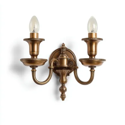 Applique murale métal 27x23x14 cm doré style antique-Hutovae