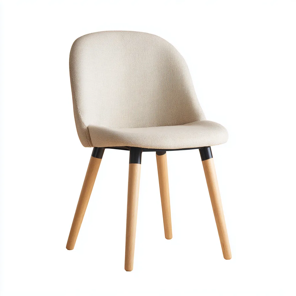 Chaise de salle à manger tissu 50x55x82 cm - beige - style moderne-Hutovae