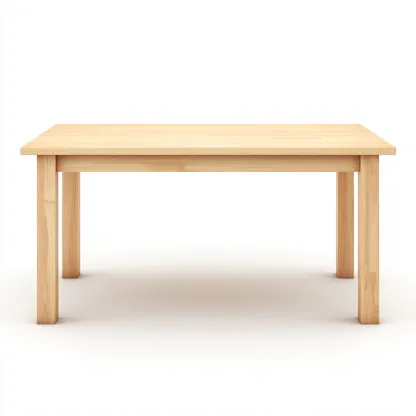Table à manger bois 160x90x75 cm - bois clair - style moderne-Hutovae