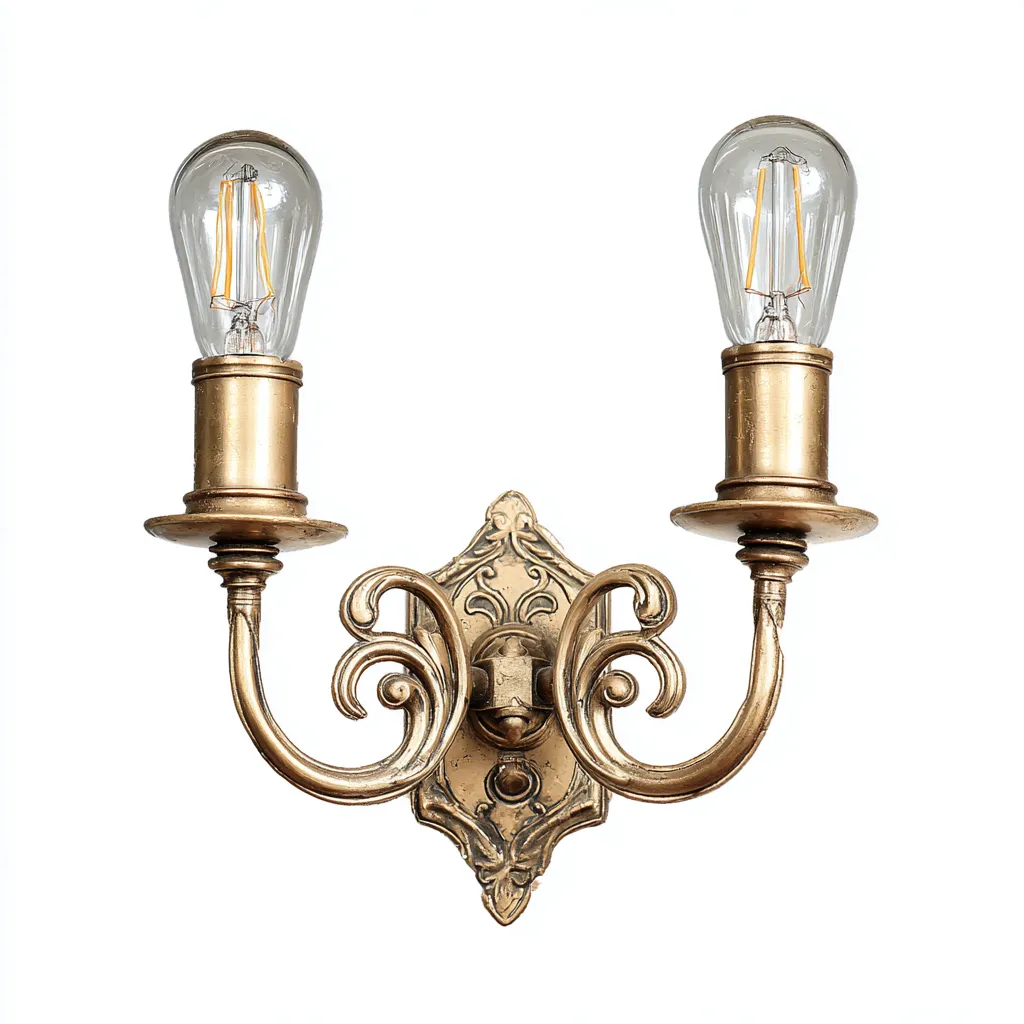 Applique murale métal 28x22x14 cm doré style antique-Hutovae