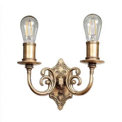 Applique murale métal 28x22x14 cm doré style antique-Hutovae