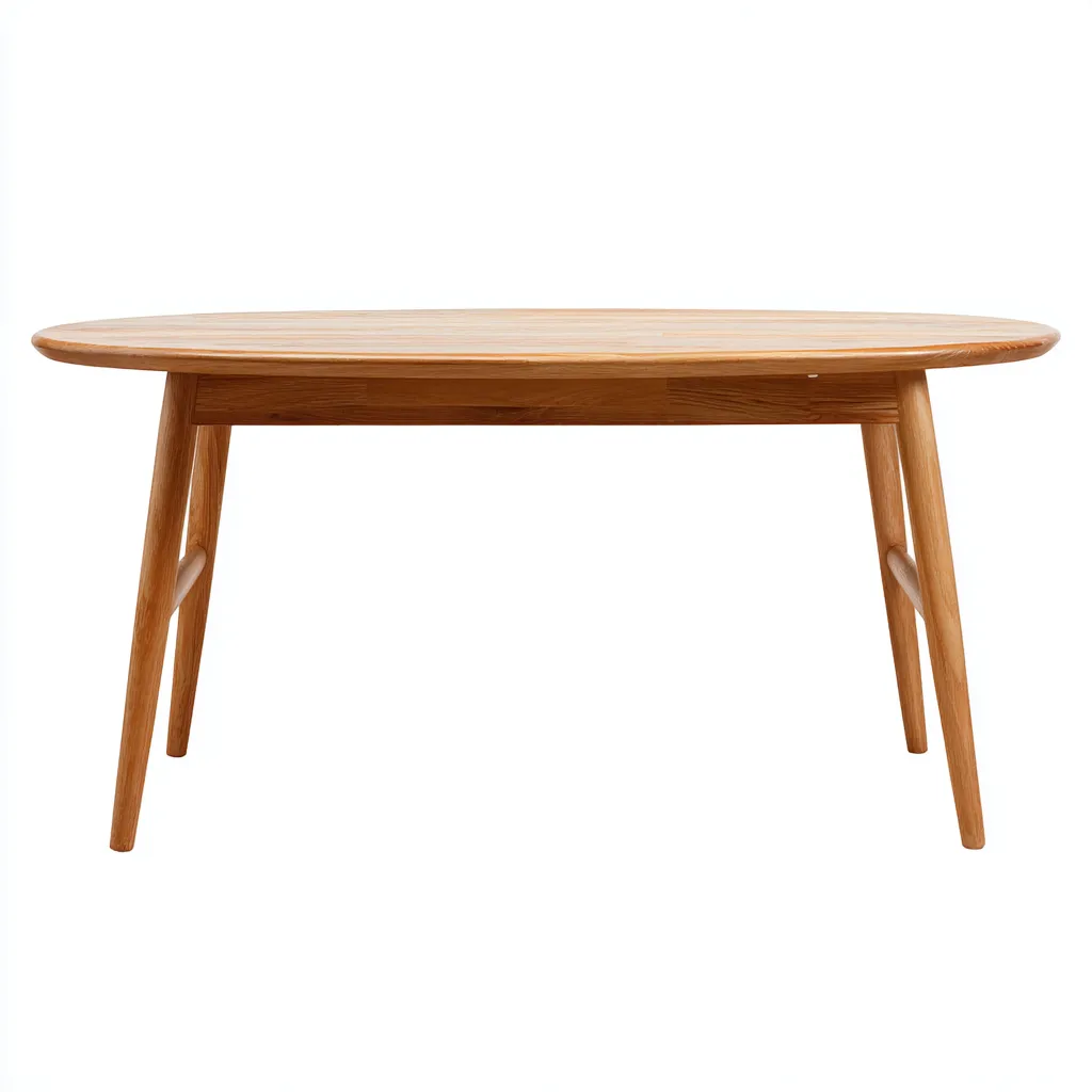 Table à manger bois massif 175x95x75 cm - bois naturel - style scandinave-Hutovae