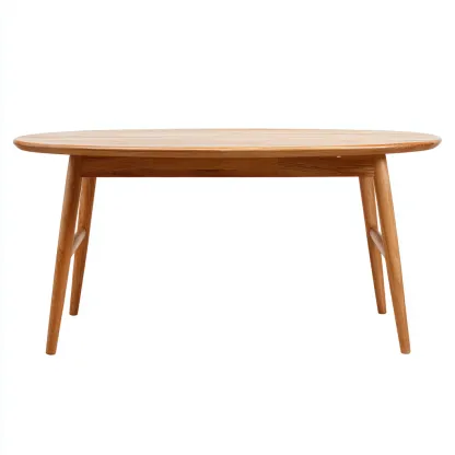 Table à manger bois massif 175x95x75 cm - bois naturel - style scandinave-Hutovae