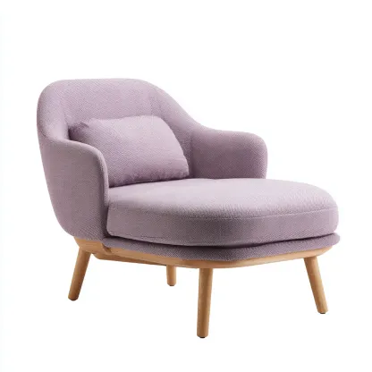 Chaise longue-tissu-165x78 cm-violet-style moderne-Hutovae