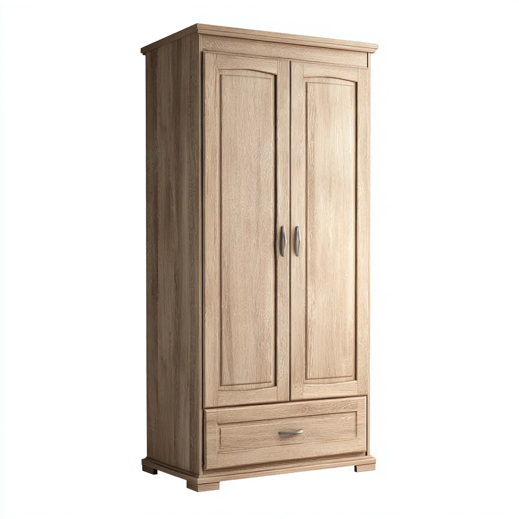 Armoire bois 85x52x185 cm - chêne - style classique-Hutovae