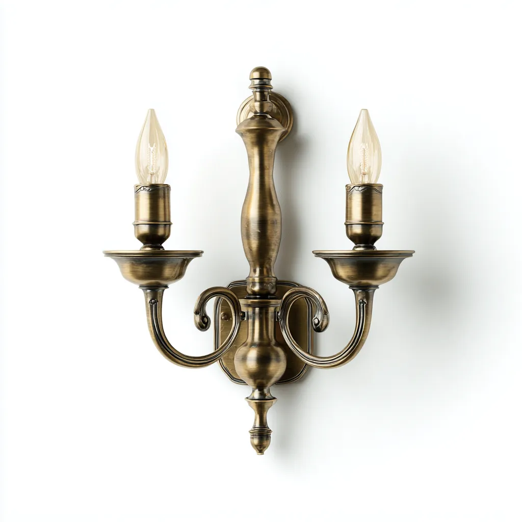 Applique murale métal 30x24x14 cm bronze style classique-Hutovae