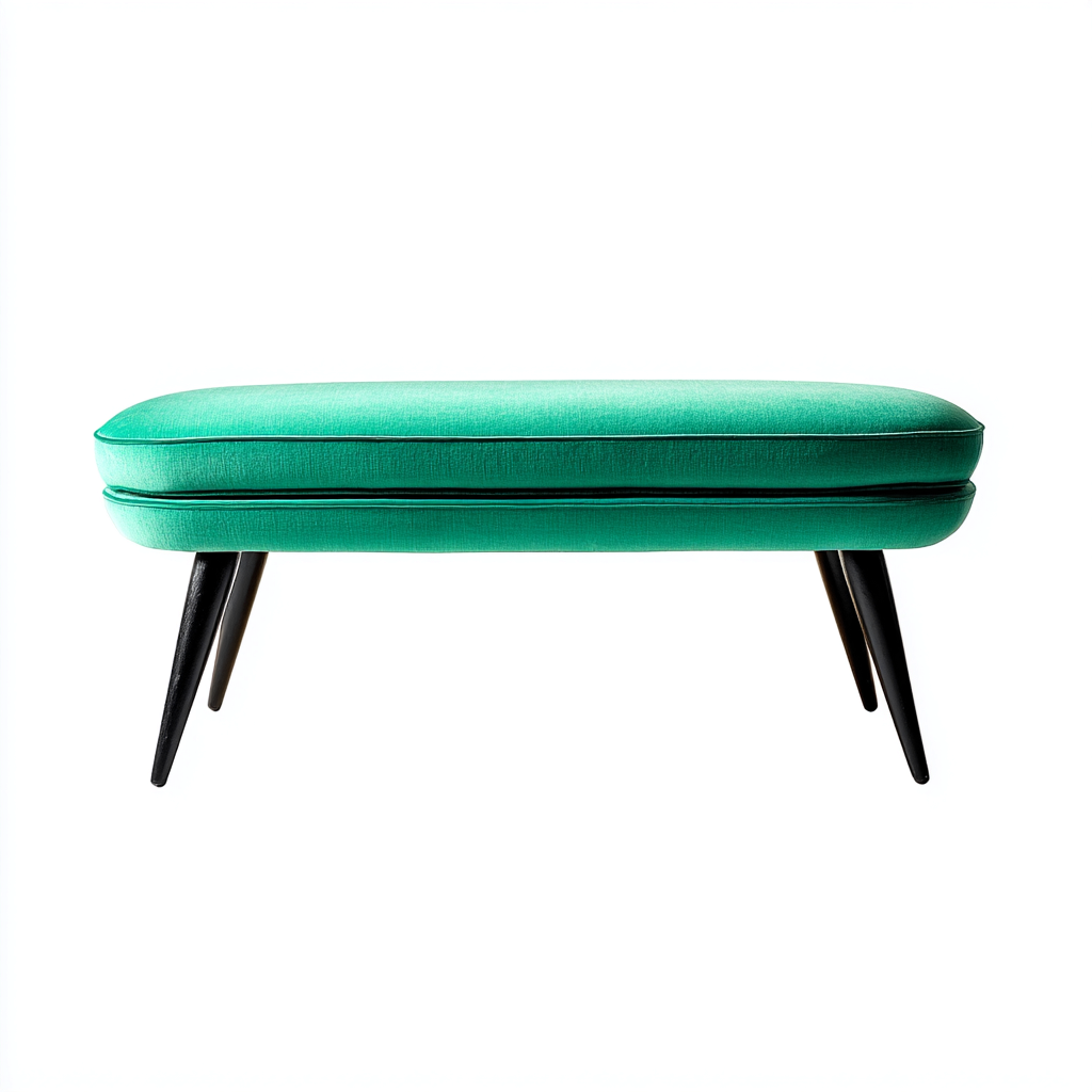 Banc de lit tissu 102x37x46 cm - vert - style moderne-Hutovae