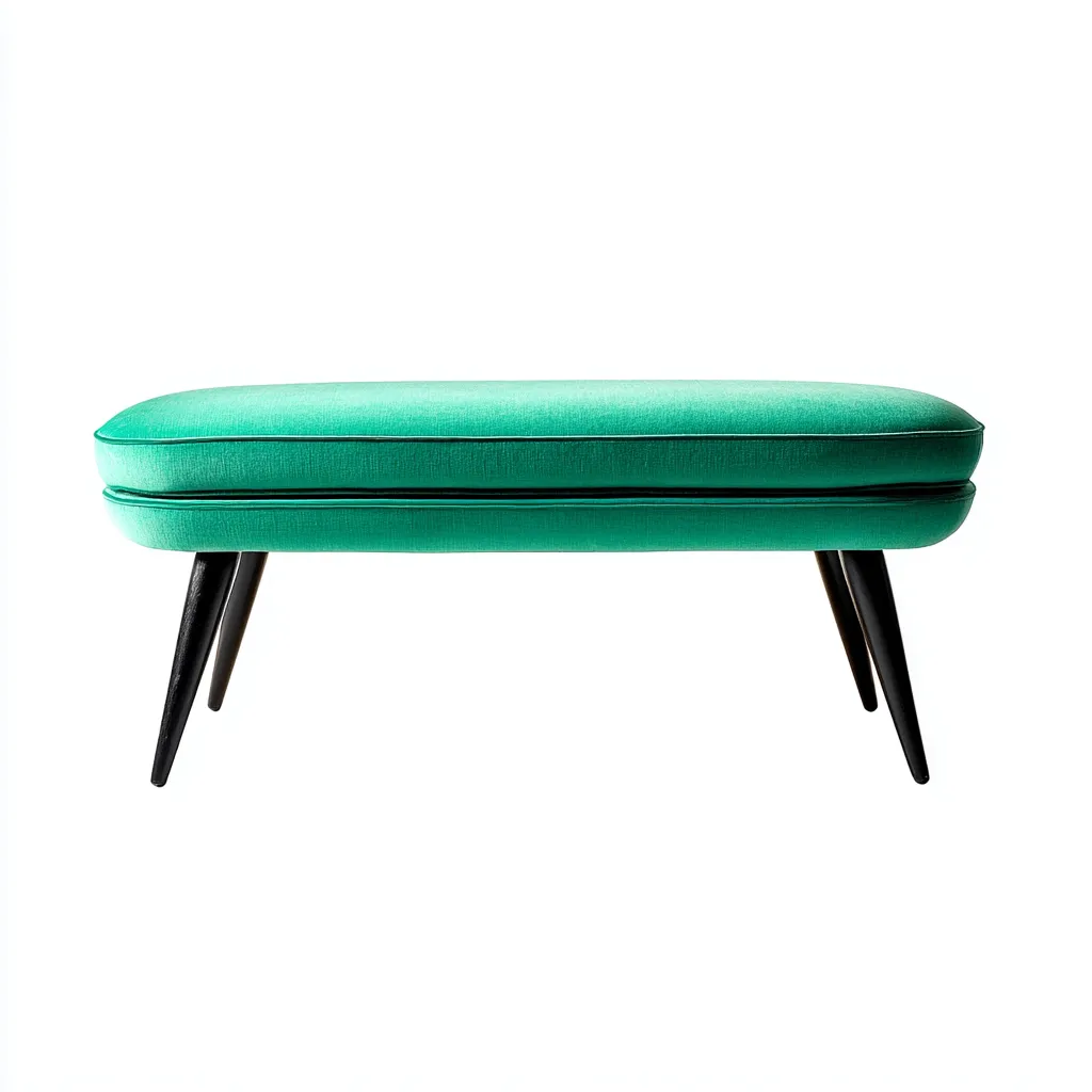 Banc de lit tissu 102x37x46 cm - vert - style moderne-Hutovae