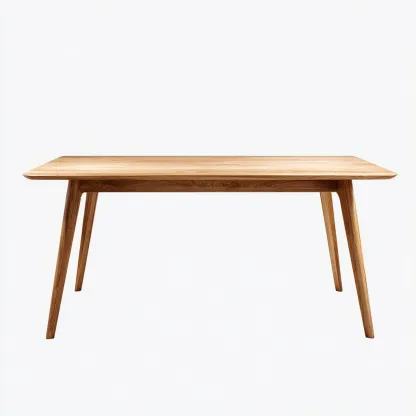 Table à manger bois massif 160x85x75 cm - bois clair - design scandinave-Hutovae