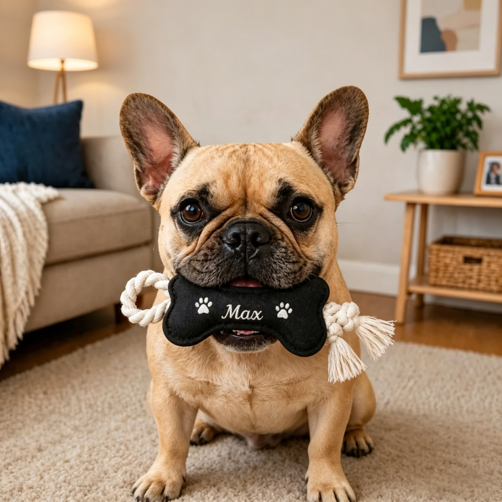 Personalized Bone Dog Toy | MNToy26