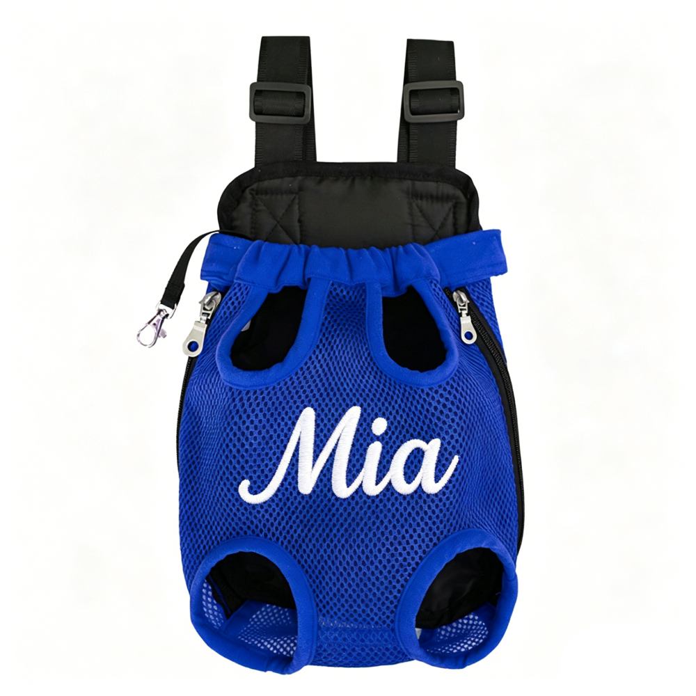 Personalized Embroidered Dog Front Facing Mesh Pet Carrier | MNHome100