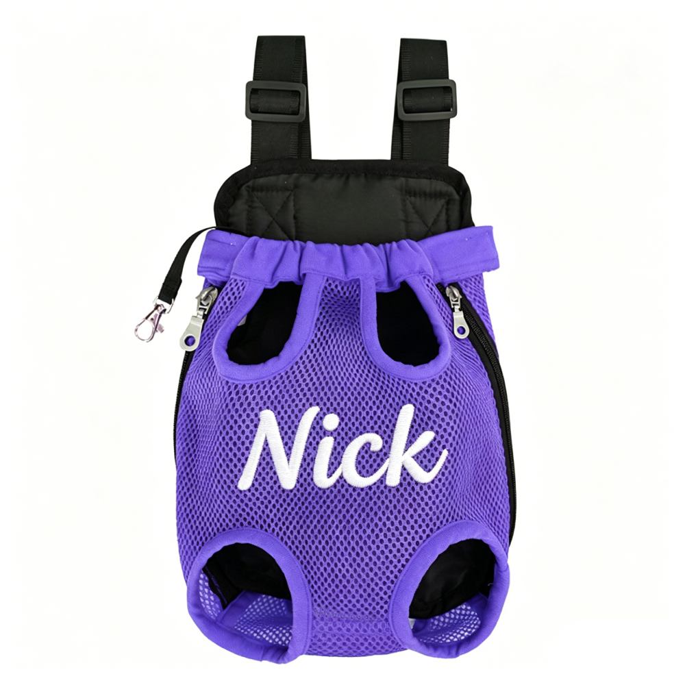Personalized Embroidered Dog Front Facing Mesh Pet Carrier | MNHome100