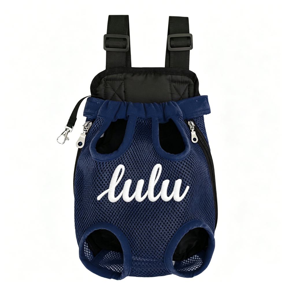 Personalized Embroidered Dog Front Facing Mesh Pet Carrier | MNHome100