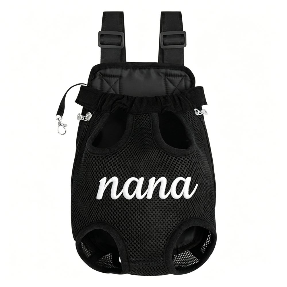 Personalized Embroidered Dog Front Facing Mesh Pet Carrier | MNHome100